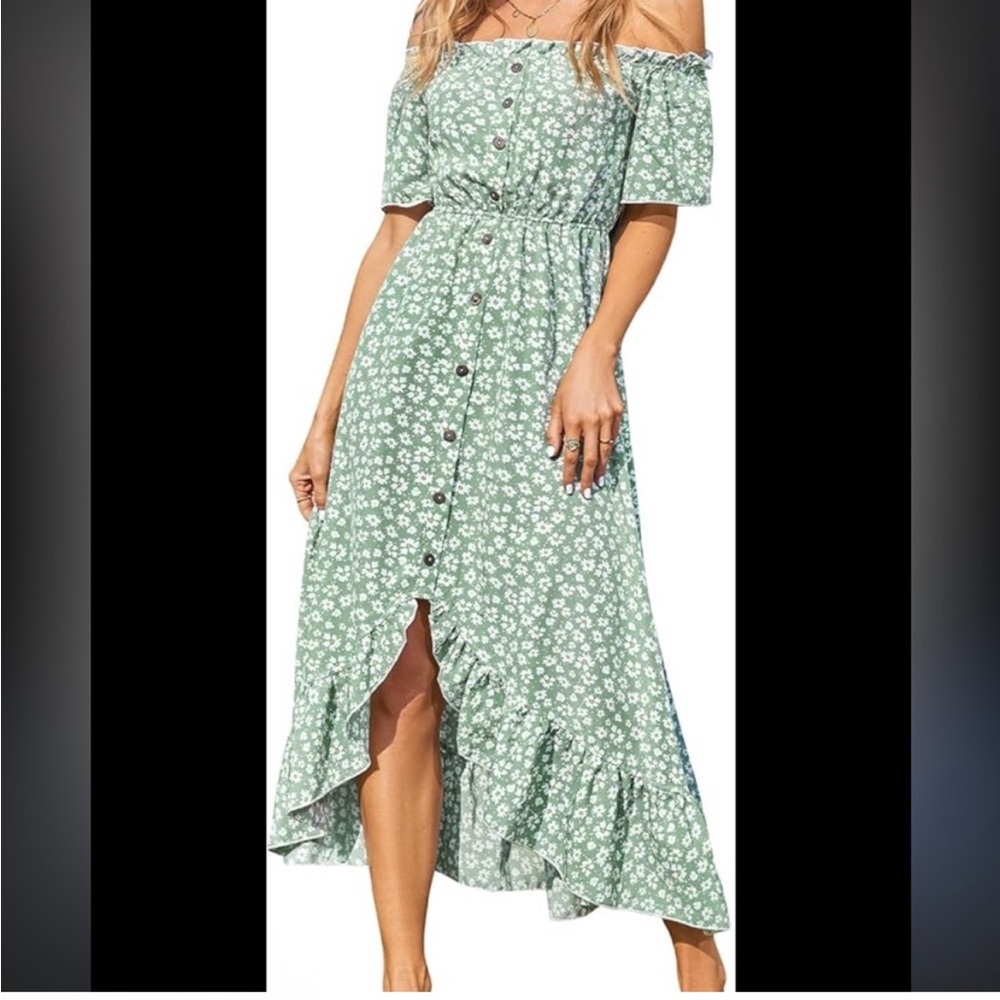 Cupshe off shoulder dress in floral print